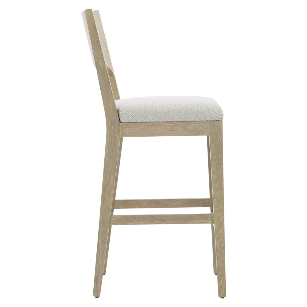 Solaria Wood Back Bar Stool In Fabric B581 Bernhardt 310588