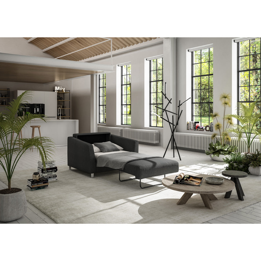 Monika Cot Chair Sleeper  | Luonto Furniture - Loule 630 -234/9 Chrome