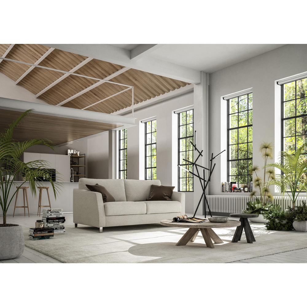 Monika Full XL Loveseat Sleeper  | Luonto Furniture - Fun 496 -234/9 Chrome