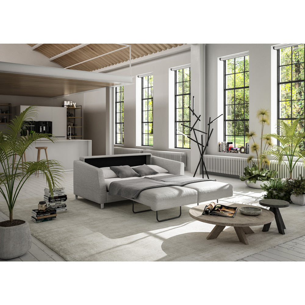 Monika King Sofa Sleeper  | Luonto Furniture - Oliver 173 -234/9 Chrome