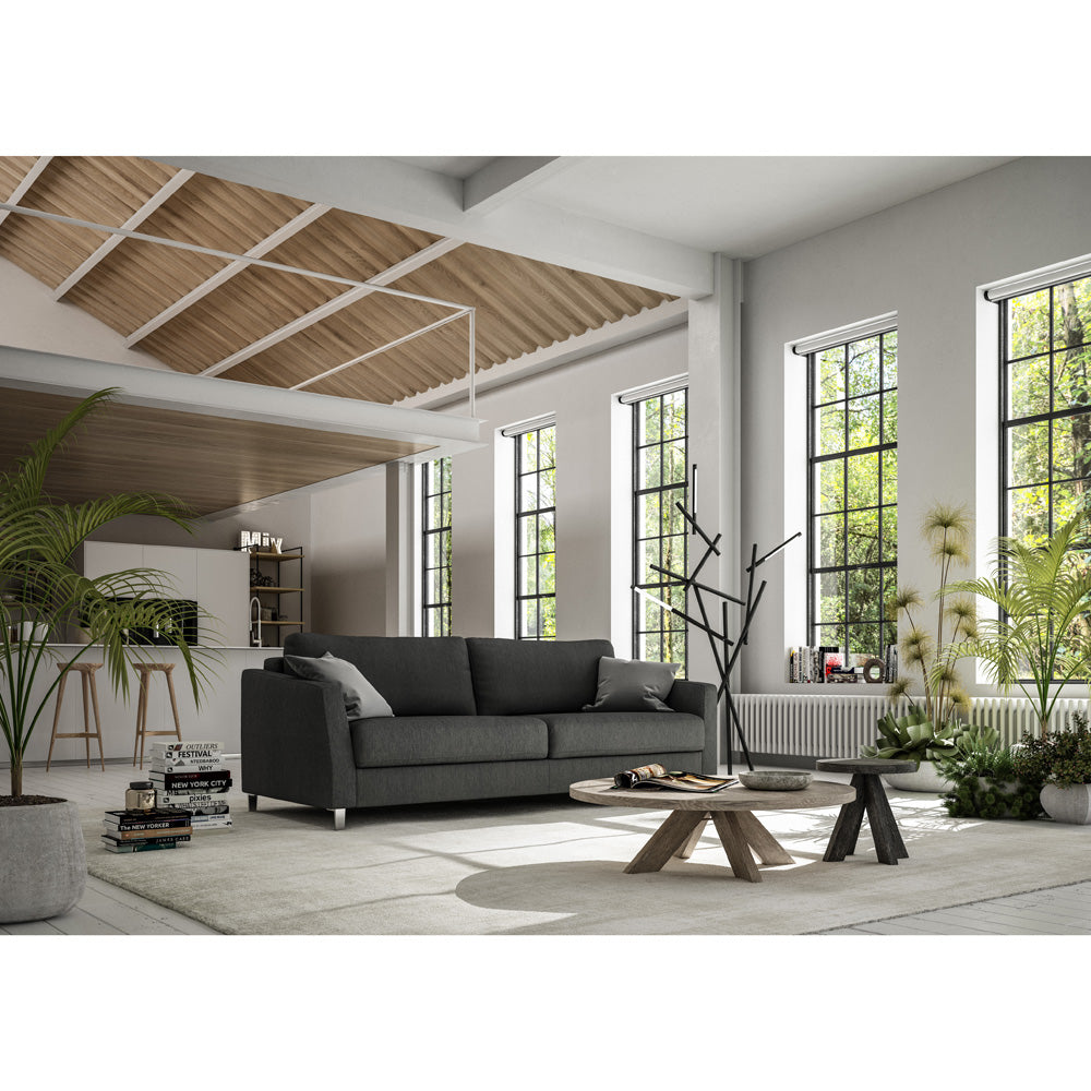 Monika Full XL Loveseat Sleeper  | Luonto Furniture - Loule 630 -234/9 Chrome