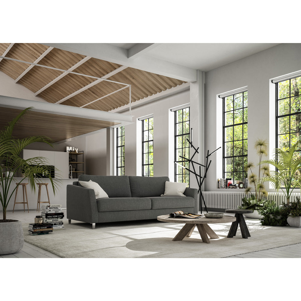 Monika King Sofa Sleeper  | Luonto Furniture - Oliver 515 -234/9 Chrome