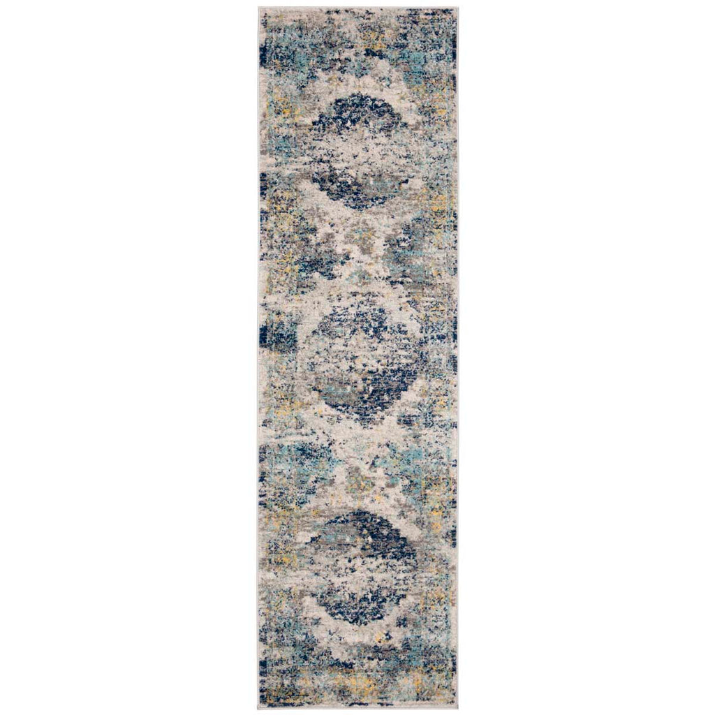 Safavieh Madison Rug Collection MAD158F - Light Grey / Blue
