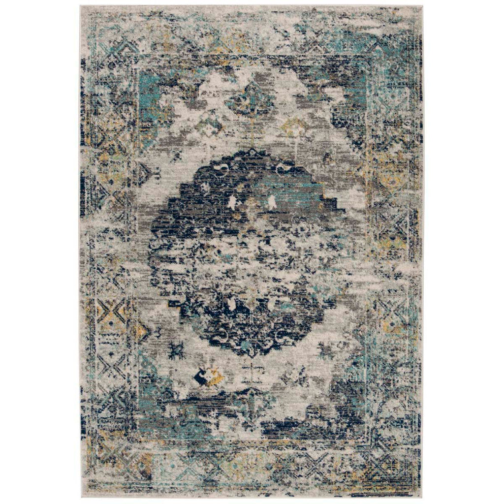 Safavieh Madison Rug Collection MAD158F - Light Grey / Blue