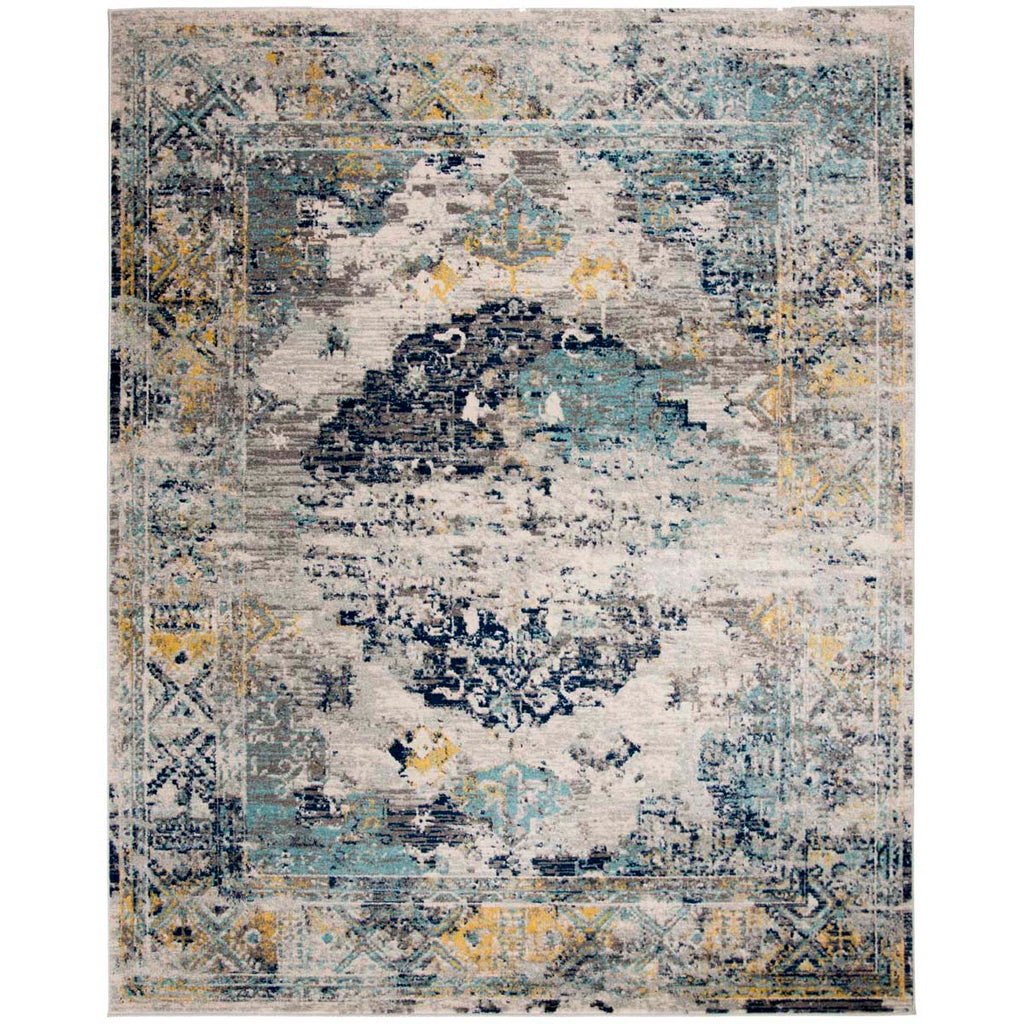 Safavieh Madison Rug Collection MAD158F - Light Grey / Blue