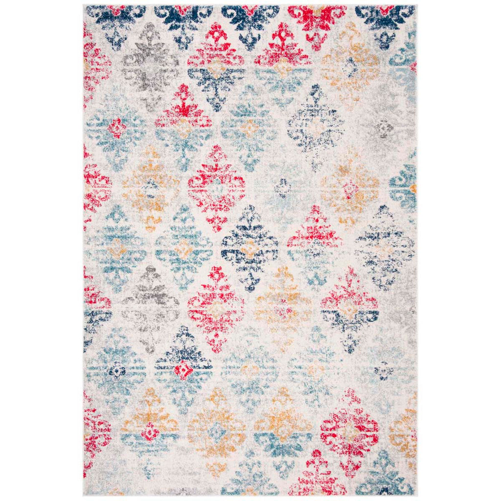 Safavieh Madison 300 Rug Collection MAD304M - Ivory / Blue