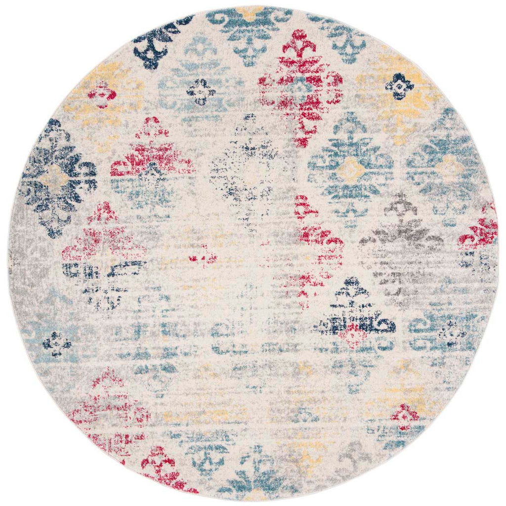Safavieh Madison 300 Rug Collection MAD304M - Ivory / Blue