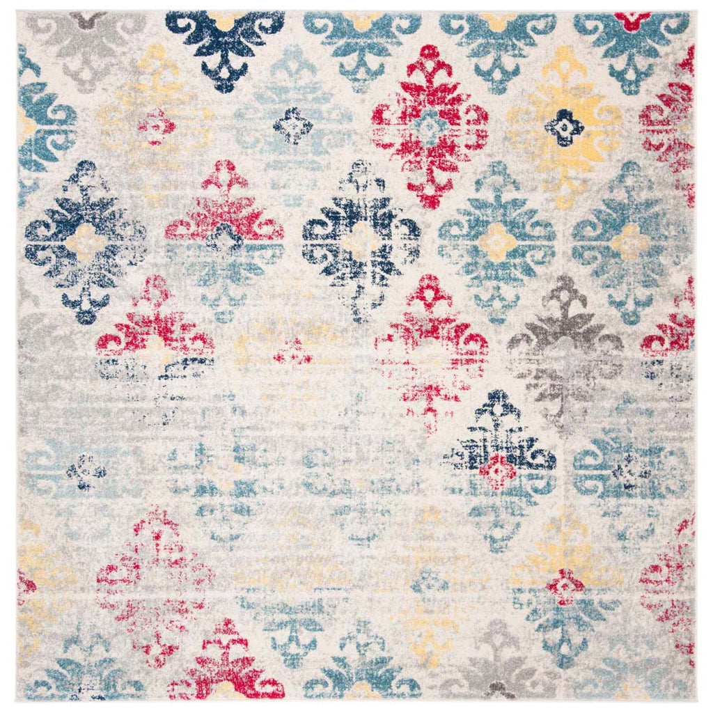 Safavieh Madison 300 Rug Collection MAD304M - Ivory / Blue