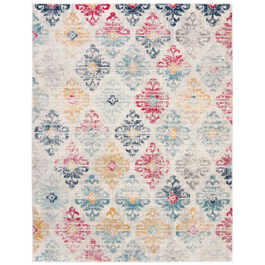 Safavieh Madison 300 Rug Collection MAD304M - Ivory / Blue