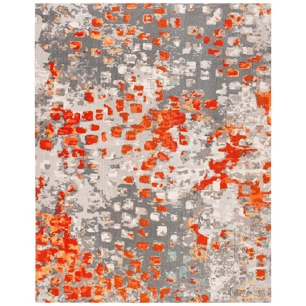 Safavieh Madison 400 Rug Collection MAD425H - Grey / Orange