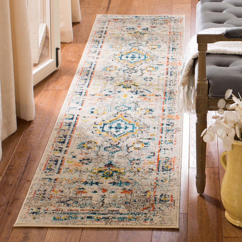 Safavieh Madison 400 Rug Collection MAD474B - Cream / Blue