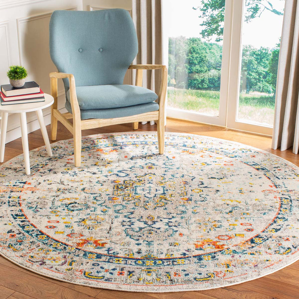 Safavieh Madison 400 Rug Collection MAD474B - Cream / Blue