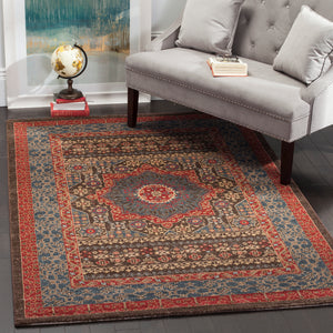 Safavieh Mahal Rug Collection MAH620C - Navy / Red