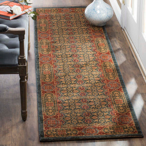 Safavieh Mahal Rug Collection MAH623K - Light Blue / Red