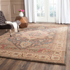 Safavieh Mahal Rug Collection MAH656E - Navy / Natural