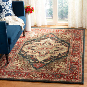 Safavieh Mahal Rug Collection Mah678C Navy Red
