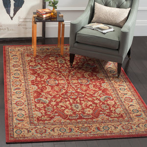 Safavieh Mahal Rug Collection MAH699A - Red / Natural