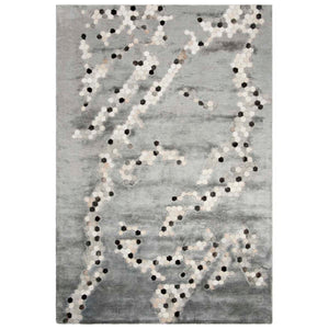 Safavieh Manhattan Rug Collection MAN101A - Grey / Ivory