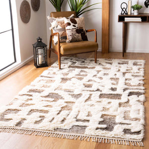 Safavieh Manhattan Rug Collection MAN458F - Ivory / Grey