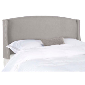 Safavieh Austin Grey Winged Headboard - Silver Nail Head  - Grey