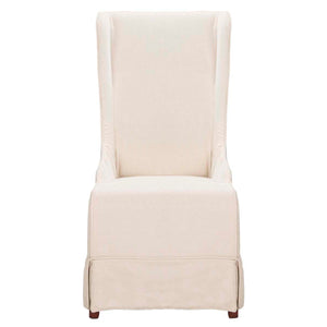 Safavieh Becall 20''H Linen Dining Chair - Creme