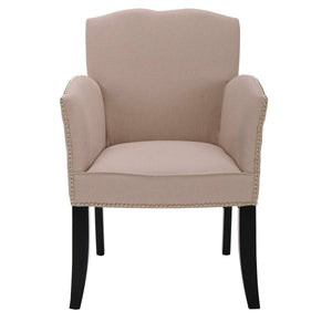 Safavieh Rachel Arm Chair W/ Silver Nail Head - Taupe
