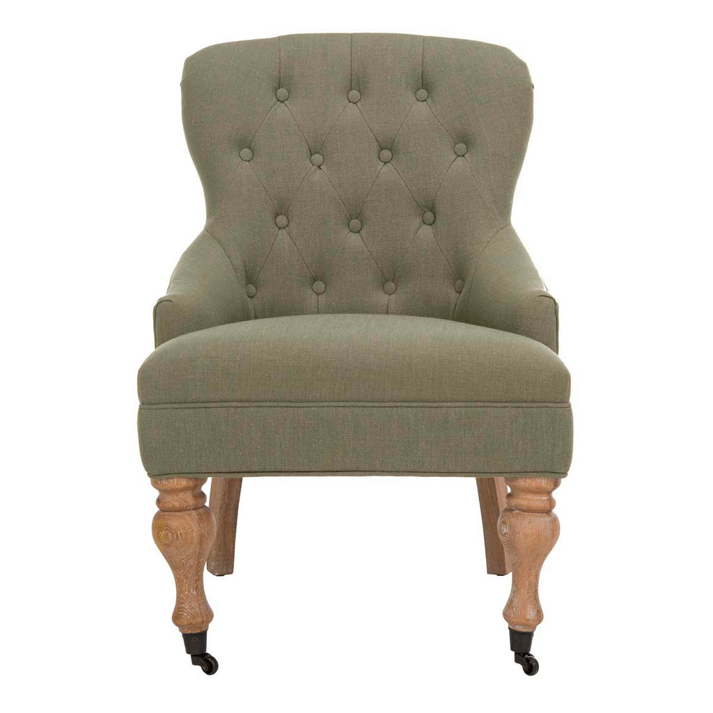 Safavieh Falcon Tufted Arm Chair - Granite