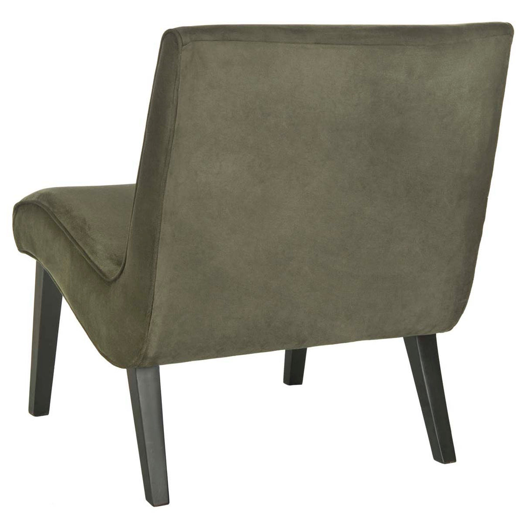 Safavieh Mandell Chair W/ Buttons - Forest Green