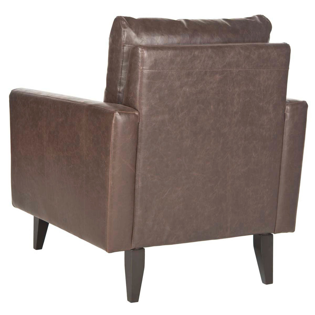 Safavieh Mid Century Modern Caleb Club Chair - Antique Brown