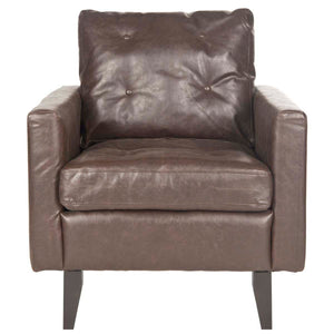 Safavieh Mid Century Modern Caleb Club Chair - Antique Brown