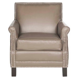 Safavieh Easton Club Chair - Silver Nail Heads - Clay
