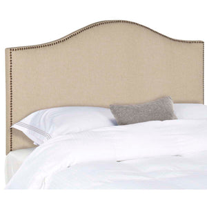 Safavieh Connie Hemp Headboard - Brass Nail Head - Hemp