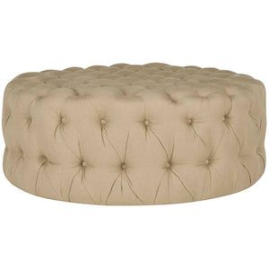 Safavieh Charlene Tufted Cocktail Ottoman - Antique Gold