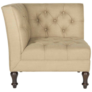 Safavieh Jack Tufted Corner Chair - Antique Gold