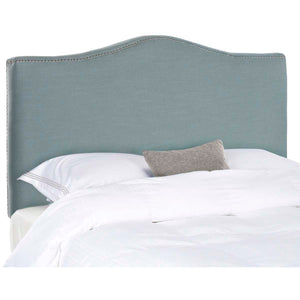 Jeneve Sky Blue Winged Headboard - Silver Nail Head | Safavieh - MCR4683F