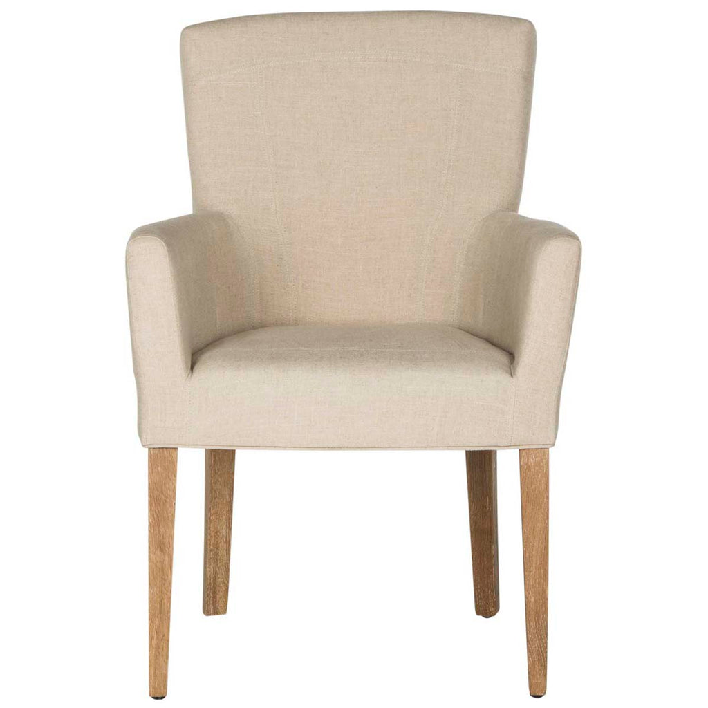 Safavieh Dale Arm Chair - Hemp