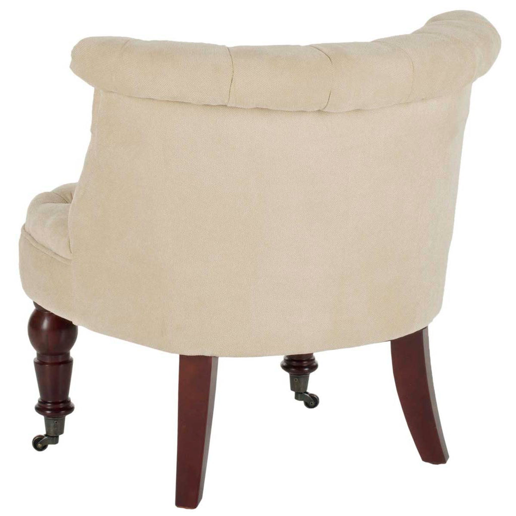 Safavieh Carlin Tufted Chair - Natural Cream