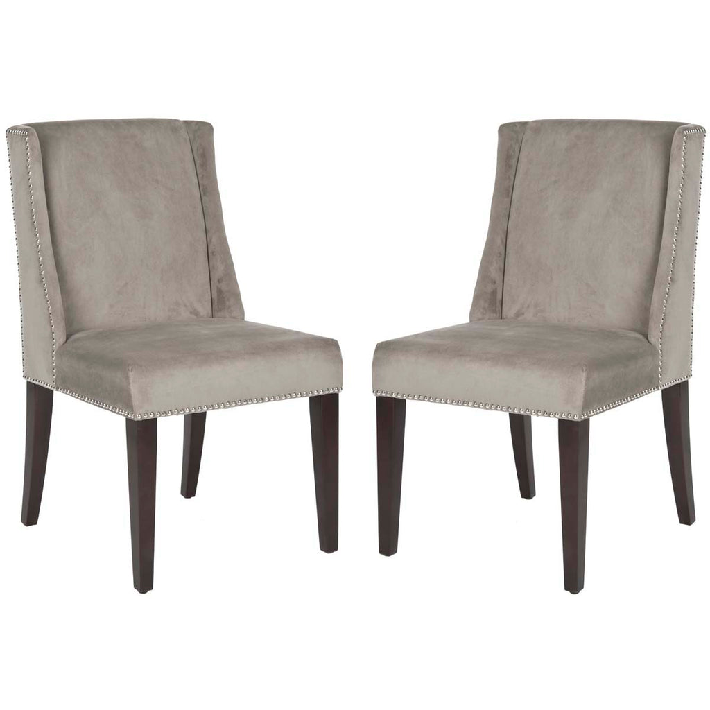 Safavieh Humphry 21''H  Dining Chair (Set Of 2)   Silver Nail Heads-Mushroom