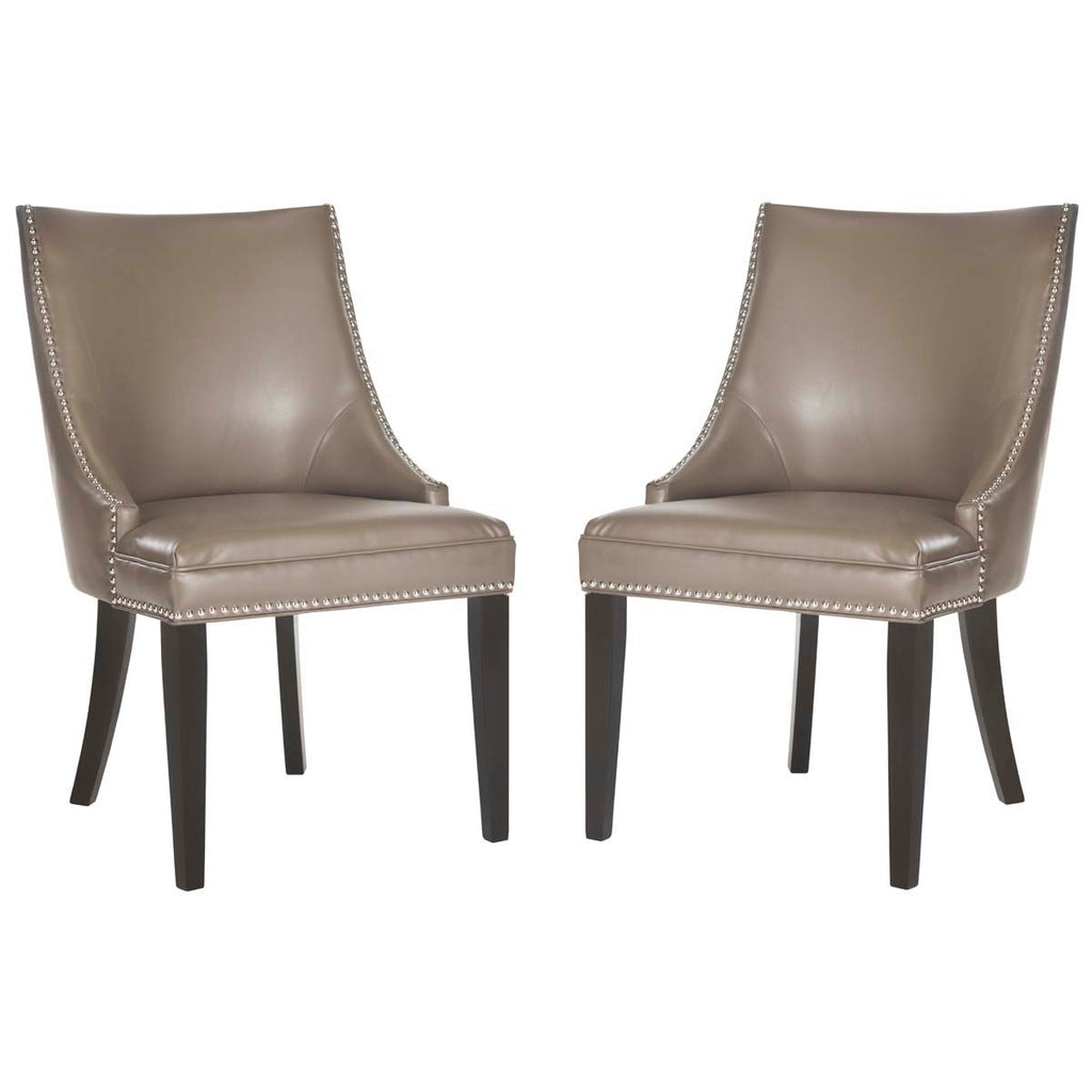 Safavieh Afton 20''H  Side Chair (Set Of 2)   Silver Nail Heads -Clay