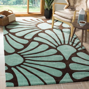 Safavieh Modern Art Rug Collection MDA613A - Brown / Blue