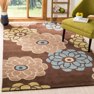 Safavieh Modern Art Rug Collection MDA620B - Brown / Multi