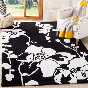 Safavieh Modern Art Rug Collection MDA621B - Black / Ivory