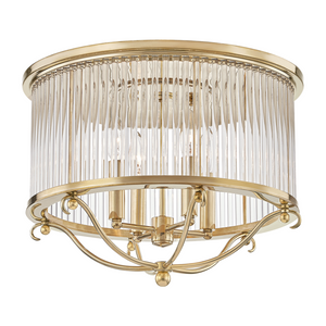 Hudson Valley Lighting 4 Light Semi-Flush - Aged Brass