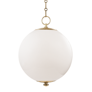 Hudson Valley Lighting 1 Light Large Pendant - Aged Brass