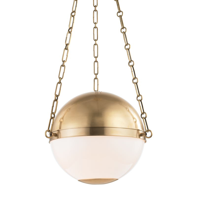 Hudson Valley Lighting 2 Light Small Pendant - Aged Brass