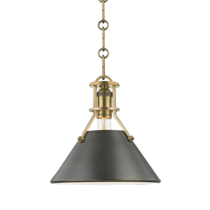 Hudson Valley Lighting 1 Light Small Pendant - Aged/Antique Distressed Bronze
