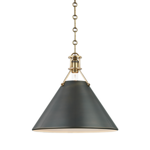 Hudson Valley Lighting 1 Light Large Pendant - Aged/Antique Distressed Bronze