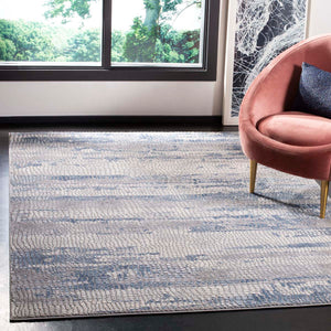 Safavieh Meadow 100 Rug Collection MDW182F - Grey / Navy