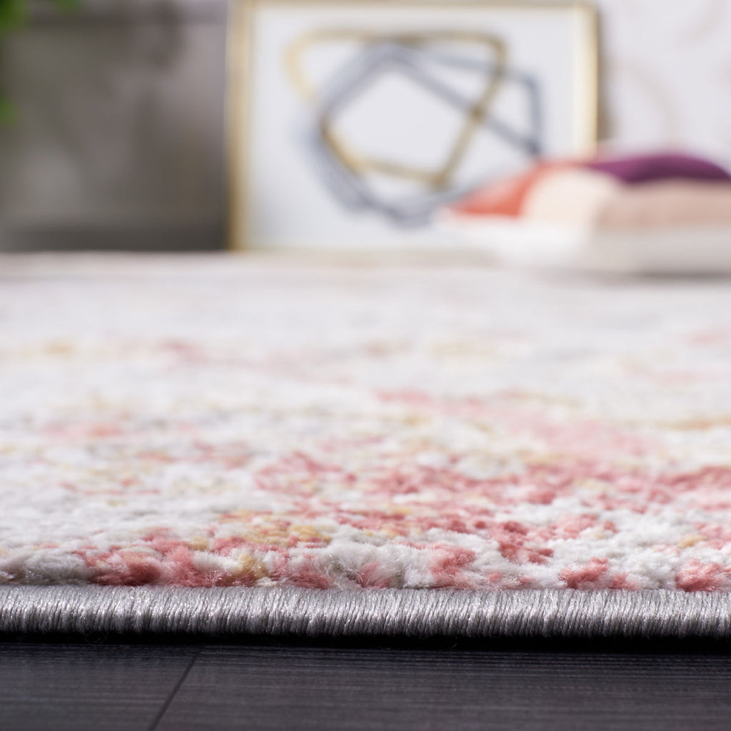 Safavieh Meadow Collection, MDW527G - Grey / Pink