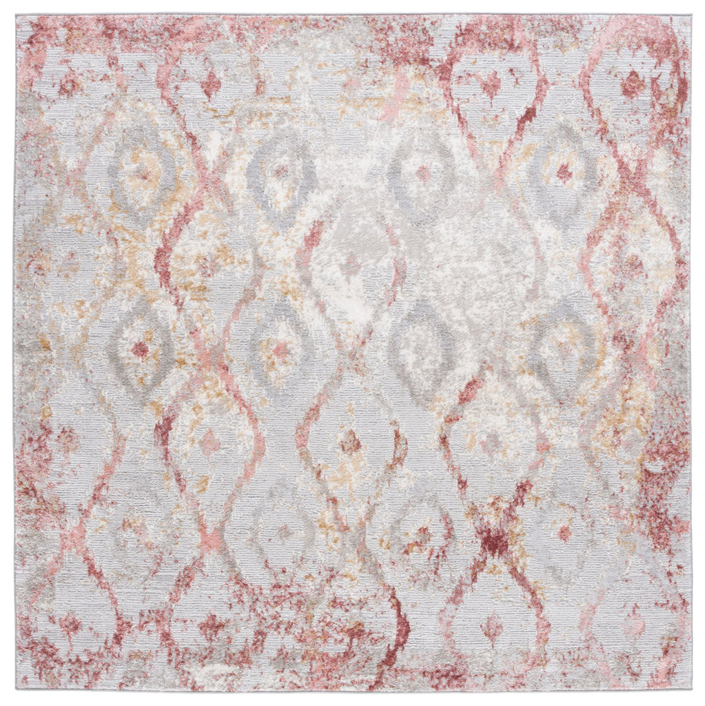 Safavieh Meadow Collection, MDW527G - Grey / Pink